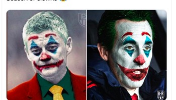 Performa loyo membuat keduanya digambarkan sebagai badut. Foto: istimewa