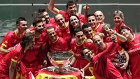 Spanyol keluar sebagai juara dengan skor 2-0. Pada partai pertama, Roberto Bautista Agut, mengalahkan Felix Auger-Aliasime juga dengan dua set 7-6(3) dan 6-3. AP Photo/Bernat Armangue.