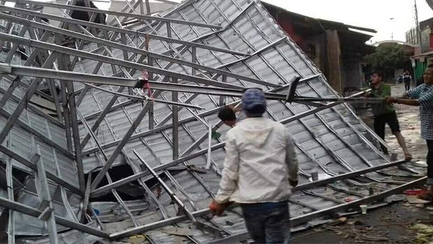 Hujan Angin, Jalan Penghubung Cimahi-Bandung Terendam Banjir