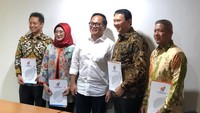 Ahok pagi ini ke Kementerian BUMN. Ahok tiba di Kementerian BUMN sekitar pukul 9.20 WIB. Foto: Istimewa