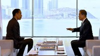 Lewat Instagram pribadinya, Presiden Jokowi menampilkan kunjungan kerjanya selama di Korea Selatan. Postingan terbarunya, soal pertemuan dengan Presiden Korea Selatan Moon Jae-in di Westin Chosun Hotel, Busan. (Instagram/jokowi)