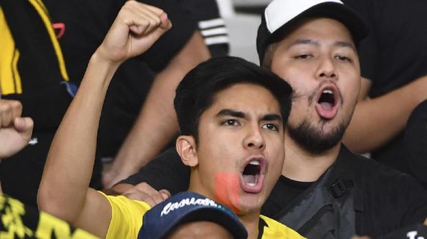 Syed Saddiq saat datang ke Stadion Utama Gelora Bung Karno menyaksikan laga Indonesia vs Malaysia. (