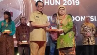 Penganugerahan Ormas Award ini langsung diberikan Menteri dalam negeri Tito Karnavian. (Kemendagri)