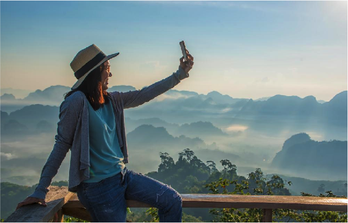 Ilustrasi selfie