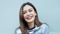 Masayu pun mengaku kini beratnya bertambah 7 kg. Pool/Palevi S/detikFoto.