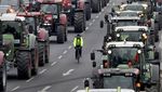Ribuan Traktor Mengaspal di Pusat Kota Berlin