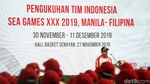 Momen Pengukuhan Kontingen Indonesia untuk SEA Games