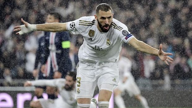 Karim Benzema jadi satu-satunya penyerang Real Madrid yang tampil konsisten.