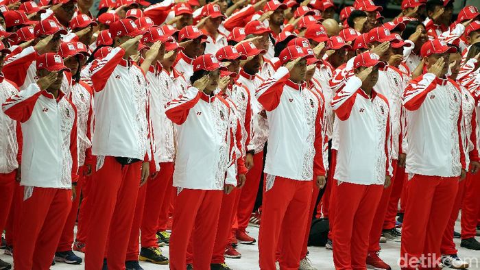 Pengukuhan kontingen Indonesia ke SEA Games 2019 (Rengga Sancaya/detikSport) Pengukuhan kontingen Indonesia ke SEA Games 2019 (Rengga Sancaya/detikSport)
