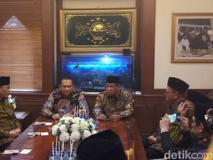 Pimpinan MPR Sambangi PBNU Bahas Amandemen UUD 1945