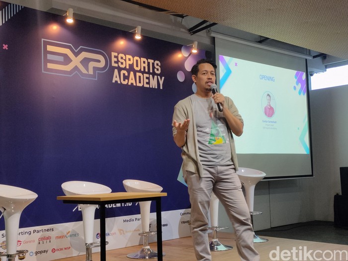 Project Lead EXP Esports Academy, Guntur Sarwohadi. Foto: Virgina Maulita Putri/detikinet Project Lead EXP Esports Academy, Guntur Sarwohadi. Foto: Virgina Maulita Putri/detikinet