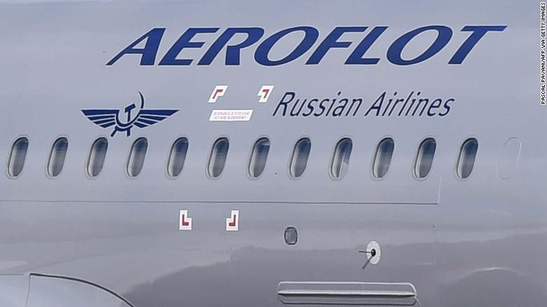 The Aeroflot flight had to make an emergency landing after its co-pilot was taken ill. (Pascal Pavani/AFP via Getty Images)
