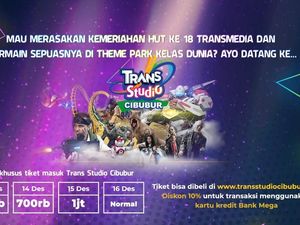 Tiket Trans Studio Cibubur untuk HUT Transmedia Masih Tersedia