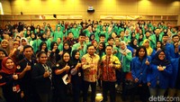 Sejumlah mahasiswa dari berbagai kampus saat mengikuti acara pendidikan politik di DPR.