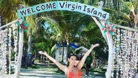 Selain nonton laga timnas Indonesia, Miyabi ternyata juga sudah menyempatkan diri jalan-jalan ke Pulau Bantayan di Filipina. (maria.ozawa/Instagram)