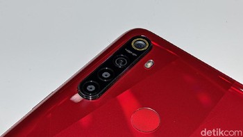 Kamera utama Realme 5S menggunakan sensor Samsung GM1 berukuran 48 MP. Foto: Adi Fida Rahman/detikINET