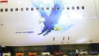 Kehadiran pesawat dengan nomor registrasi PK-GHE itu merupakan bagian dari program revitalisasi armada di Garuda Indonesia. Istimewa/Garuda Indonesia.