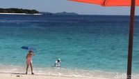 Turis China begitu suka datang ke Pulau Lihaga (Afif/detikcom)