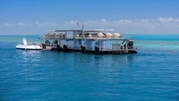 Untuk bisa menginap di penginapan ini, traveler harus mengeluarkan uang sekitar Rp 7.600.000/orang. Harga ini sudah termasuk makan pagi, makan siang, makan malam, akomodasi kegiatan bawah laut dan beberapa fasilitas lainnya. (Reefsuites/handout)