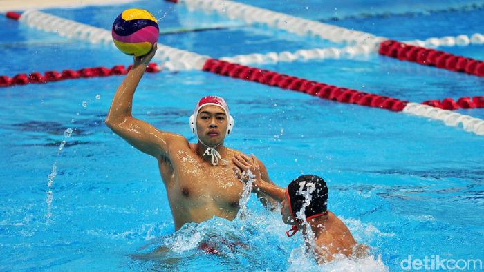 Timnas Polo Air membuka lumbung emas Kontigen Indonesia di SEA Games 2019 Filipina. (Grandyos Zafna/detikSport) Timnas Polo Air membuka lumbung emas Kontigen Indonesia di SEA Games 2019 Filipina. (Grandyos Zafna/detikSport)