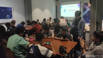 EXP Esports Academy 2019 berlangsung di Menara Digitaraya, Jakarta pada 27-28 November 2019 dan diikuti 75 gamer amatir. (Foto: detikINET/Virgina Maulita Putri)