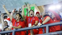 Ekspresi kegembiraan terlihat jelas di wajah Timnas Polo Air Indonesia.