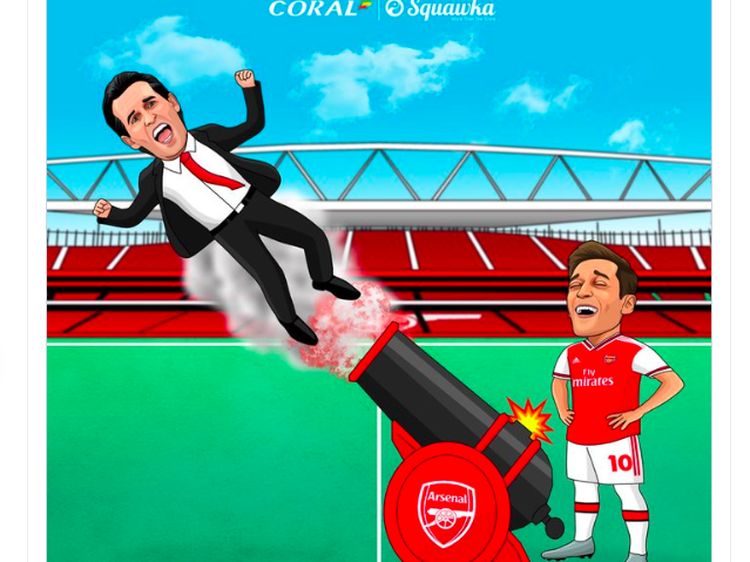 Meme Unai Emery Dipecat Arsenal Bikin Ozil Bahagia