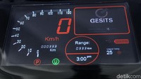 Speedometer motor polisi listrik.