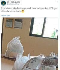Jadwal Ujian Terus Diundur, Dosen Traktir Makanan Mahasiswa