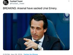 Meme Unai Emery Dipecat Arsenal Bikin Ozil Bahagia
