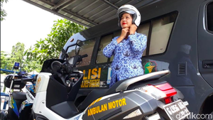 PNS Polres Brebes Ciptakan Ambulance Motor