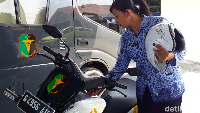 Dari situ mulai berpikir untuk membuat ambulans motor agar bisa menerobos kemacetan saat kondisi darurat, ujar Nani saat ditemui Jumat (29/11/2019) siang. Foto: Imam Suripto/detikcom
