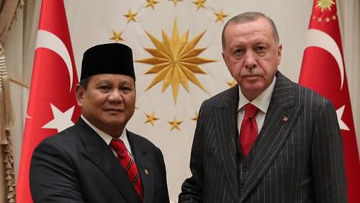 Prabowo dan Erdogan. (Presidency of The Republic Turkey)