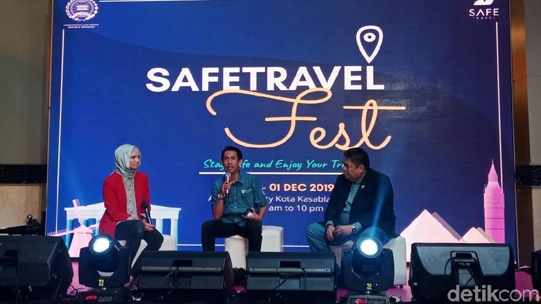 Sesi talkshow ibadah haji & umrah di Safe Travel Fest (Putu Intan/detikcom) Sesi talkshow ibadah haji & umrah di Safe Travel Fest (Putu Intan/detikcom)