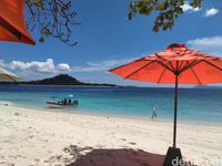 Turis yang tiba di Pulau Lihaga (Afif Farhan/detikcom) 