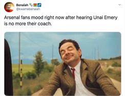 Meme Unai Emery Dipecat Arsenal Bikin Ozil Bahagia