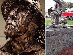 Keren! Saat Seniman Sulap Sampah Jadi Karya Menganggumkan