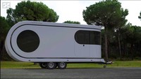 Lebih unik lagi jika melihat desain mobil caravan ini, desainnya terinspirasi dari Flash Dist yang bisa diputar hingga 90 derajat. Foto: Pool (Autoevolution)