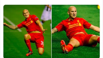 Jonjo Shevley menyamakan kedudukan untuk Newcastle sehingga imbang 2-2 lawan City. Jonjo dulu rupanya mantan pemain Liverpool. Foto: istimewa