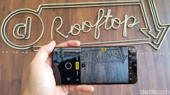 Kamera utama baru yang ditingkatkan di realme 5s menggunakan sensor ISOCELL GM1, yang dapat mengambil foto dengan resolusi sangat tinggi 48MP. Foto: detikINET/Anggoro Suryo Jati