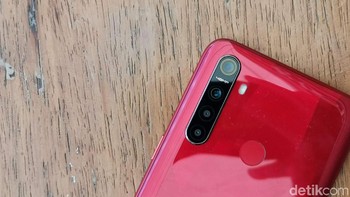 realme 5 adalah yang pertama dalam kisaran harganya yang menggunakan pengaturan quad-camera dengan kamera 48 megapixel. Foto: detikINET/Anggoro Suryo Jati
