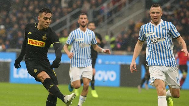 Lautaro Martinez jadi bintang kemenangan Inter Milan.