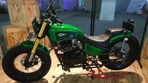 Motor Custom Kelir Hijau Milik Presiden Jokowi