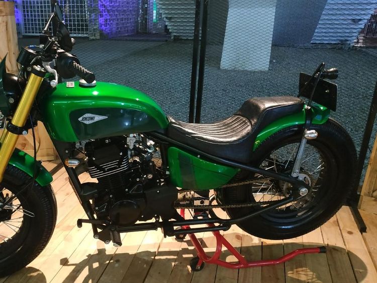 Motor Custom Kelir Hijau Milik Presiden Jokowi