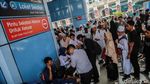 Begini Suasana Stasiun Juanda yang Dipadati Massa Reuni 212