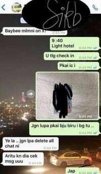 Chat perselingkuhan suaminya