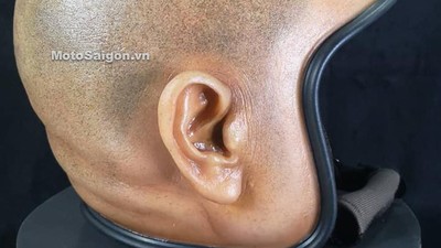 Helm Unik Bentuk Kepala Botak