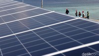 PLTS di Pulau Messah berkapasitas 530 Kilowatt peak (kWp), dan ditargetkan bisa melistriki hingga 473 kepala keluarga.