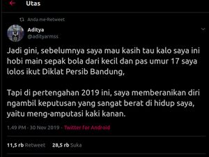 Pesepakbola yang Kakinya Diamputasi Kini Ikut Ajang Sepakbola Khusus Disabilitas