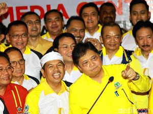 Kala Pengurus  Daerah Golkar Dorong Airlangga Maju Capres 2024